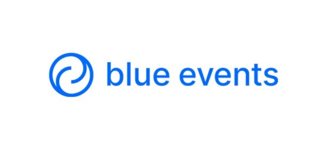 Blue events nové logo 2022