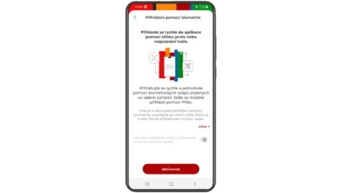 mBank biometrie app