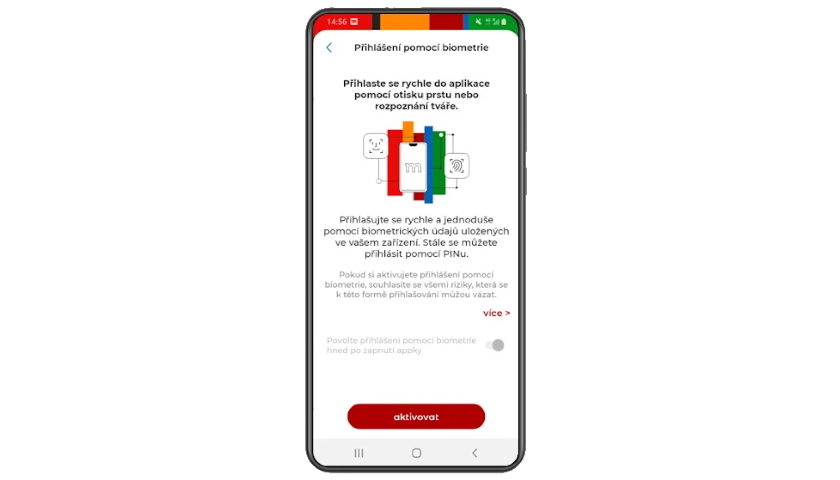 mBank biometrie app