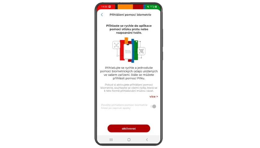 mBank biometrie app