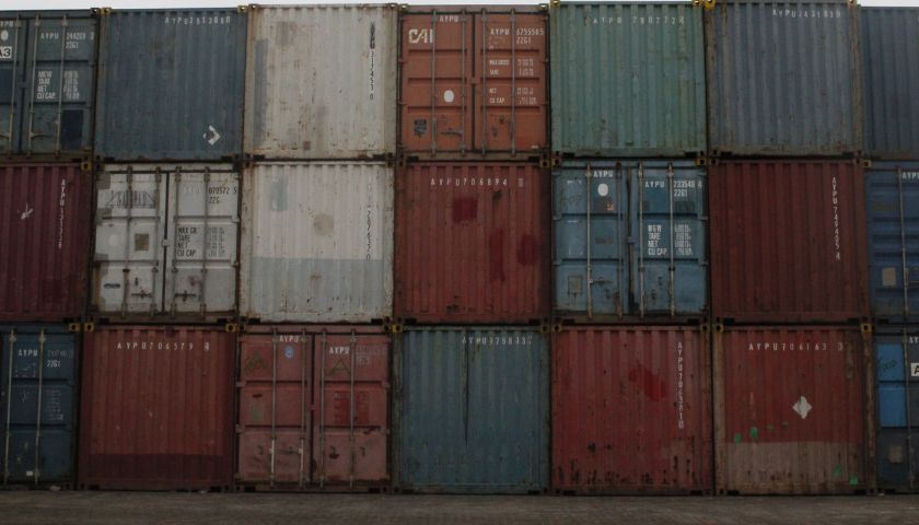 loď, kontejner, dodavatelský řetězec logistika