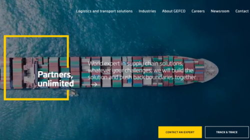 GEFCO web screen
