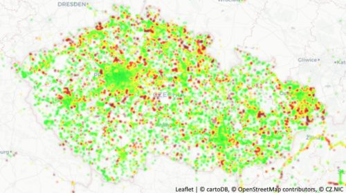 Leaflet | © cartoDB, © OpenStreetMap contributors, © CZ.NIC