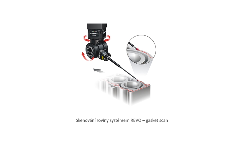 Skenování roviny systémem REVO gasket scan